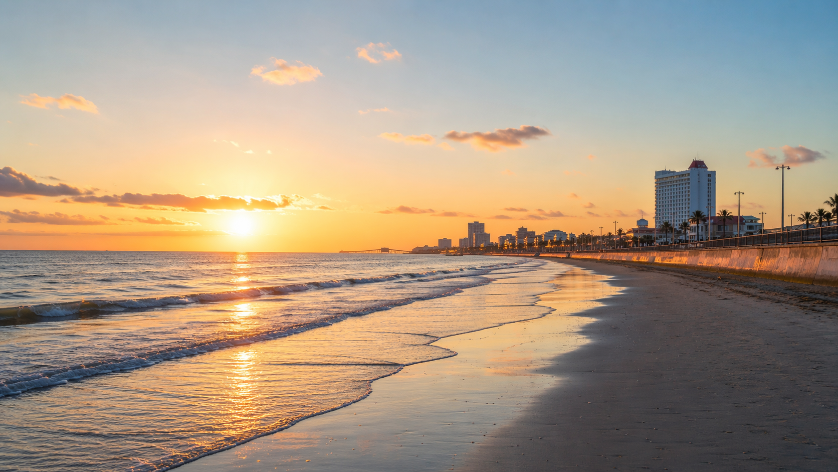 Galveston, TX beach at sunset — counseling resources serving Galveston County